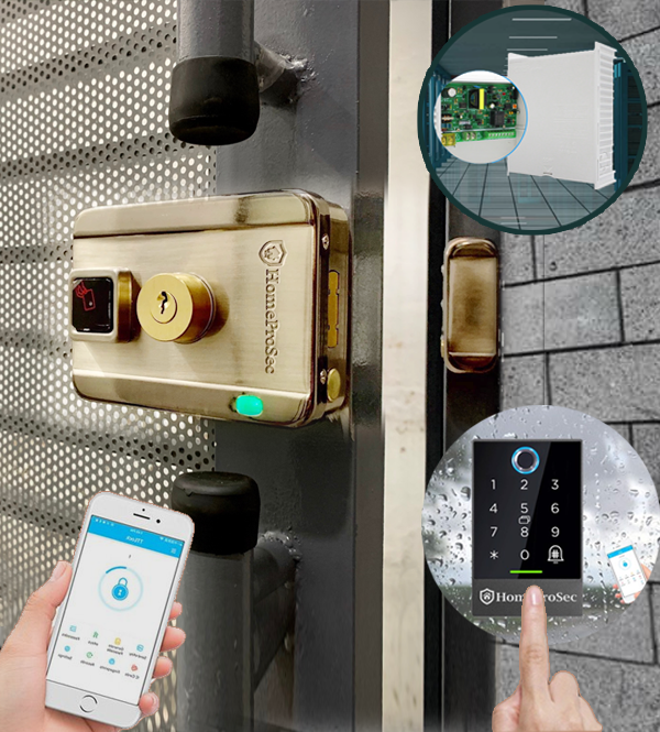 Bộ khóa cổng vân tay ngoài trời HPS- SLPLUS ( TF2P3 )