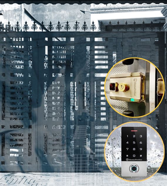 Khóa cổng vân tay ngoài trời