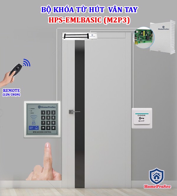 Hệ thống kiểm soát cửa ra vào bằng vân tay hps-m2p3